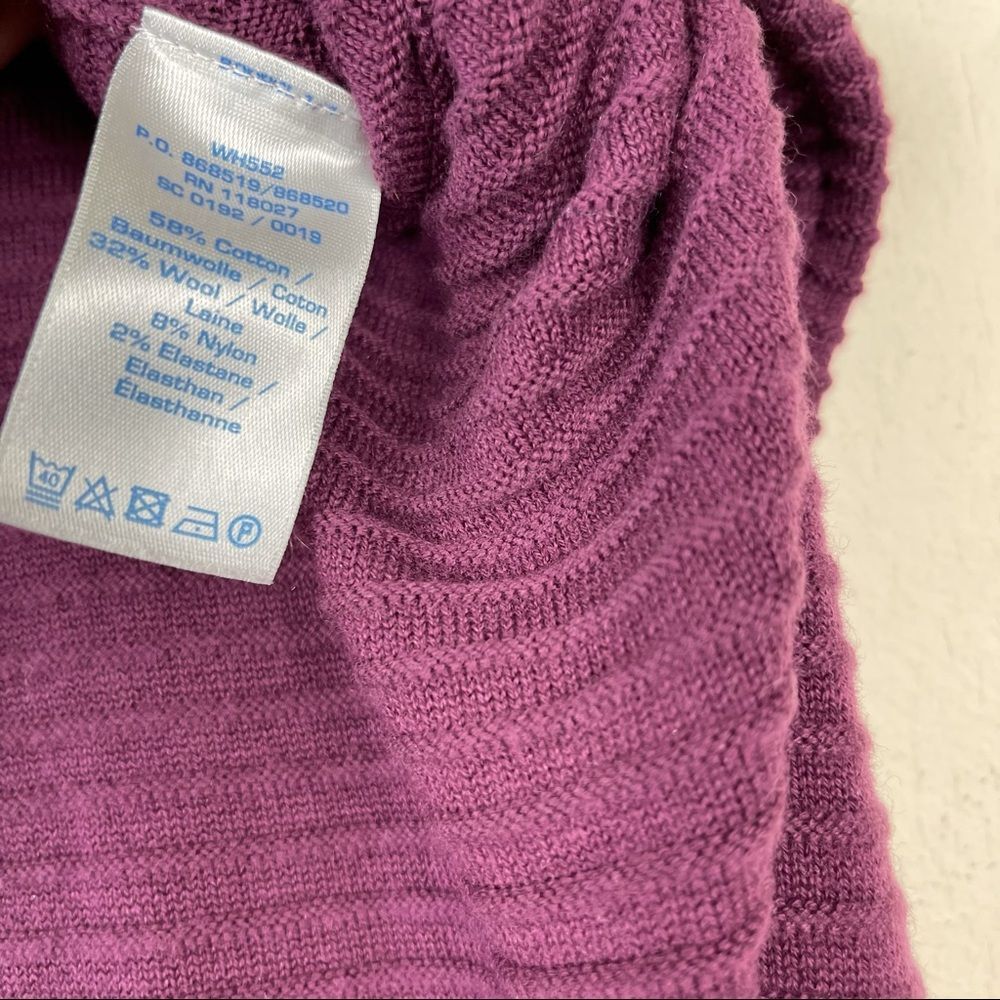 Boden libby textured sweater knit dress 4 purple plum warm fall preppy Wh552 - Picture 12 of 16